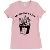 bucket list Ladies Fitted T-Shirt