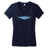 jensen retro classic car company logo driving interceptor motors badge Women's V-Neck T-Shirt