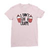 i don't give a crappe Ladies Fitted T-Shirt