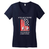 if the land of the free Women's V-Neck T-Shirt