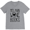 melanin wine books V-Neck Tee