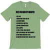 rules for dating my daughter shirt t shirt perfect father's gift T-Shirt