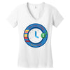 clock Women's V-Neck T-Shirt