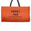 funny t shirt here i am! what are your other two wishes rude tee offen Weekender Totes