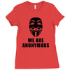 we are anonymous tshirt pipa sopa acta v for vendetta hacker's t shirt Ladies Fitted T-Shirt