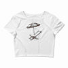 beach umbrella Crop Top