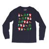 christmas pixel Long Sleeve Shirts
