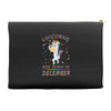 Unicorns are born in December Accessory Pouches