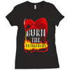 burn the patriarchy Ladies Fitted T-Shirt