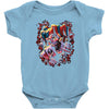 wicked jester skull Baby Onesie