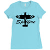 spitfire plane Ladies Fitted T-Shirt
