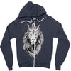 lion with crown Zipper Hoodie