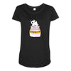 Antidepressant Cat Maternity Scoop Neck T-shirt