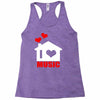 i love house music Racerback Tank
