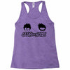 geeks vs nerds Racerback Tank