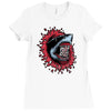 shark attack Ladies Fitted T-Shirt