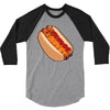 hotdogs on a bun 3/4 Sleeve Shirt