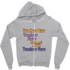 teachers give, share, care Zipper Hoodie