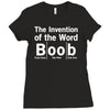 invention of the word boob Ladies Fitted T-Shirt