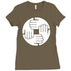 dj remix funny mens Ladies Fitted T-Shirt