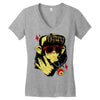 hip hop gorila Women's V-Neck T-Shirt