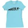 evolution of snooker or pool ape to player mens black new t shirt top Ladies Fitted T-Shirt