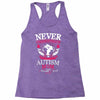 THE POWER OF AN Autism Mom Racerback Tank