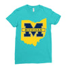 ohio for michigan Ladies Fitted T-Shirt