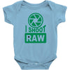 i shoot raw photography camera photograph Baby Onesie