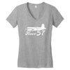 super corsair race 57 reno air racer decal f4u f2g air racing Women's V-Neck T-Shirt