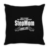 Worlds Greatest Step Mom Looks Like Throw Pillow