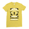 Never Underestimate the Strength of a Melanoma Cancer Warrior Ladies Fitted T-Shirt