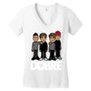dobre twins dobre brother Women's V-Neck T-Shirt