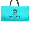 i like turtles t shirt s m l xl 2xl 3xl funny zombie kid humor geeky n Weekender Totes