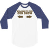 welcome to the gun show ron burdundy anchorman inspired gift funny 3/4 Sleeve Shirt
