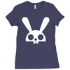 skull bunny Ladies Fitted T-Shirt