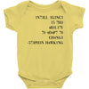 intelligence is the ability to adapt to change Baby Bodysuit