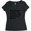 The Universe Is Made Of Protons, Neutrons, Electrons, Morons Women's Triblend Scoop T-shirt