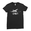 Plane Ladies Fitted T-Shirt