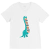 book dinosaurs V-Neck Tee