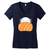 sleepy sushi Women's V-Neck T-Shirt