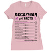 December Girl Facts Capricorn Ladies Fitted T-Shirt