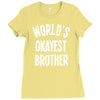 world`s okayest brother Ladies Fitted T-Shirt