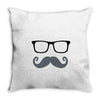 monsieur moustache Throw Pillow