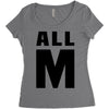All M Women's Triblend Scoop T-shirt