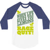 rage quit 3/4 Sleeve Shirt
