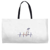 my heart beats for parrots Weekender Totes