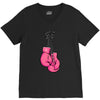 boxing gloves breast cancer V-Neck Tee