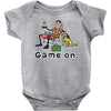 baseball game on short Baby Bodysuit