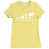 poker ~ fish to shark evolution ~ mens funny poker Ladies Fitted T-Shirt